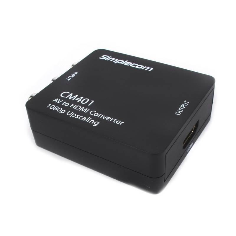 Simplecom CM401 Composite AV CVBS 3RCA to HDMI Video Converter