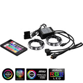 Deepcool RGB 350 Colour LED Strip Magnetic Lighting Kit With Remote