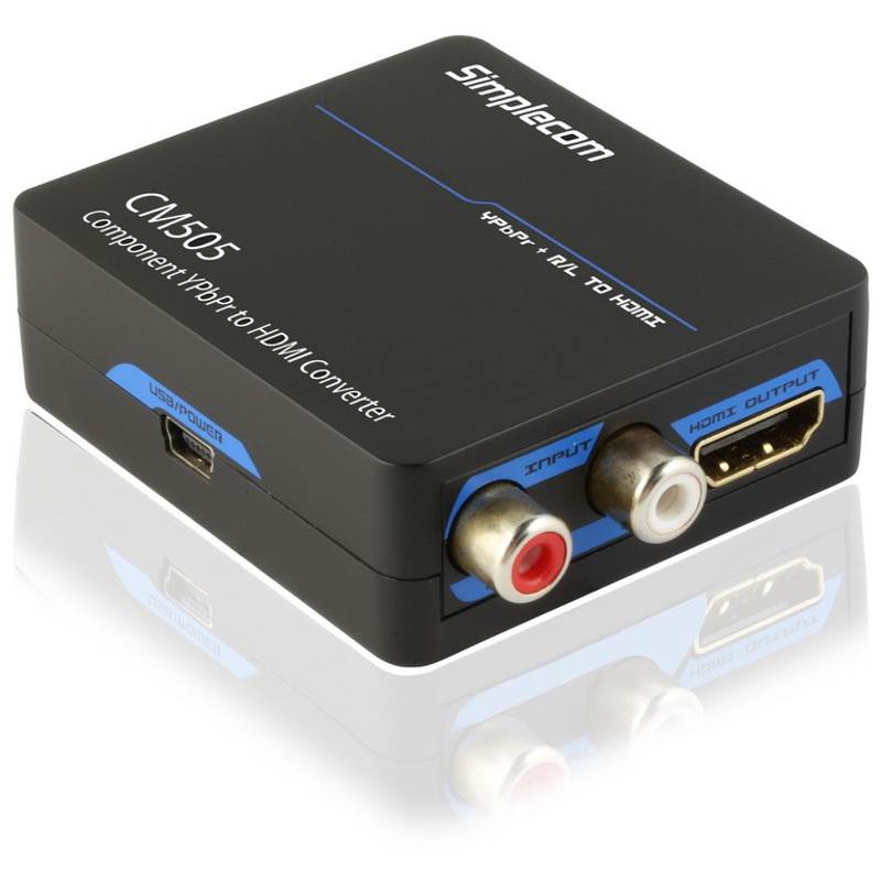 Simplecom CM505 YPbPr RGB Component + Audio R/L to HDMI Converter