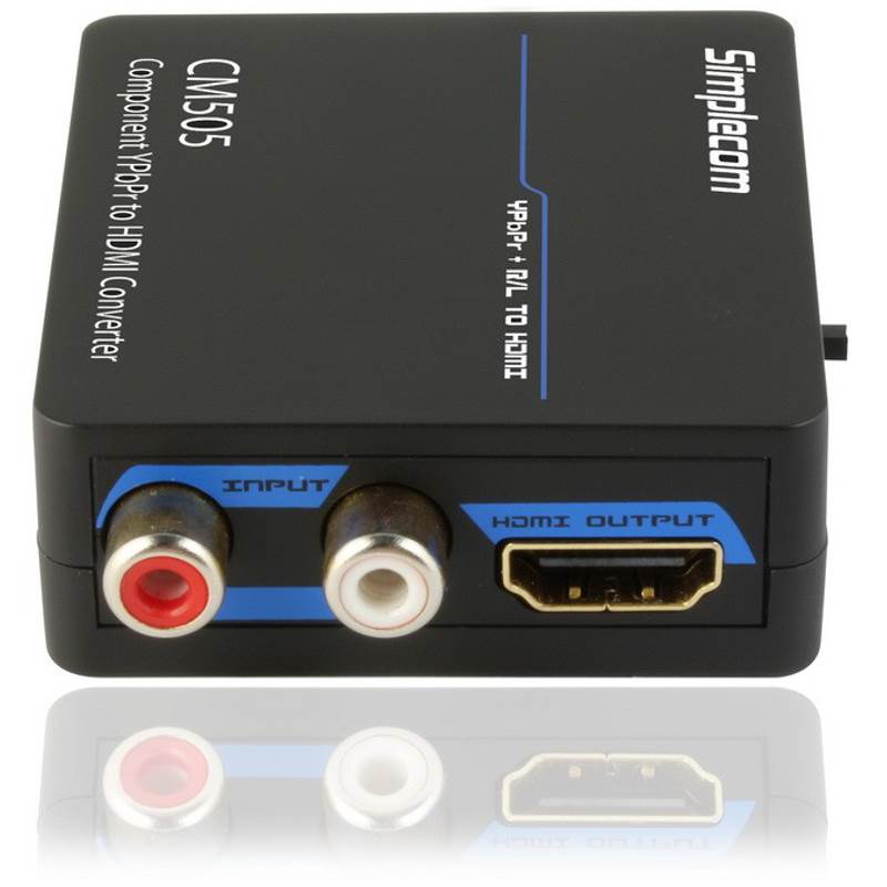 Simplecom CM505 YPbPr RGB Component + Audio R/L to HDMI Converter