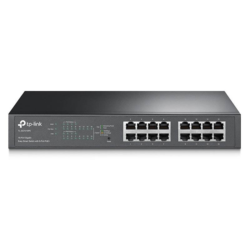 TP-Link TL-SG1016PE 16 Port Gigabit Easy Smart Switch with 8 Port PoE+