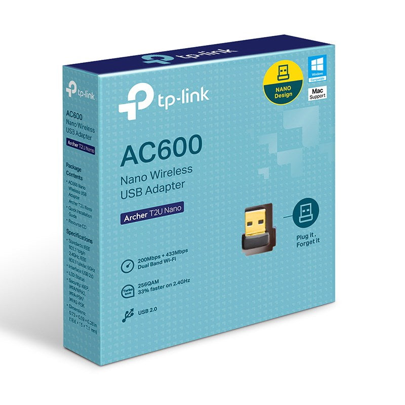 TP-Link Archer T2U AC600 Nano Wireless USB Adapter