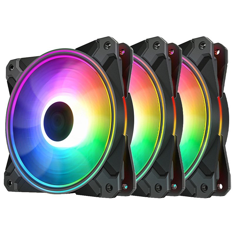 Deepcool CF120 PLUS 120mm A-RGB LED Case Fan - 3 Pack