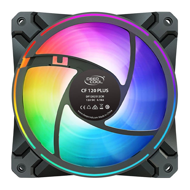 Deepcool CF120 PLUS 120mm A-RGB LED Case Fan - 3 Pack