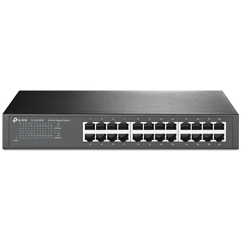 TP-Link TL-SG1024D 24 Port Gigabit Desktop / Rackmount Switch - Metal Housing