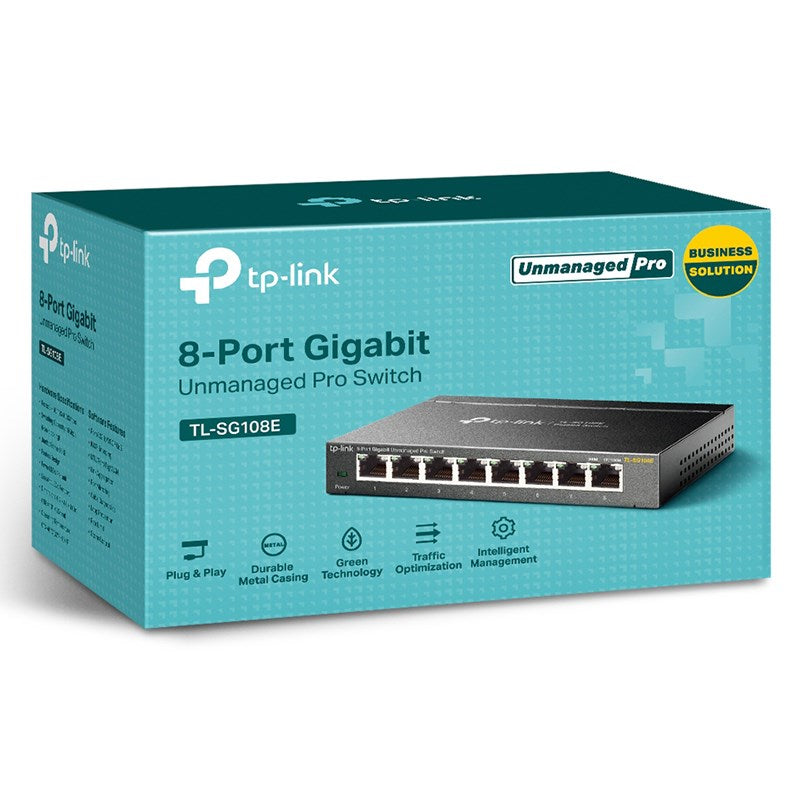 TP-Link TL-SG108E 8-Port Gigabit Easy Smart Switch